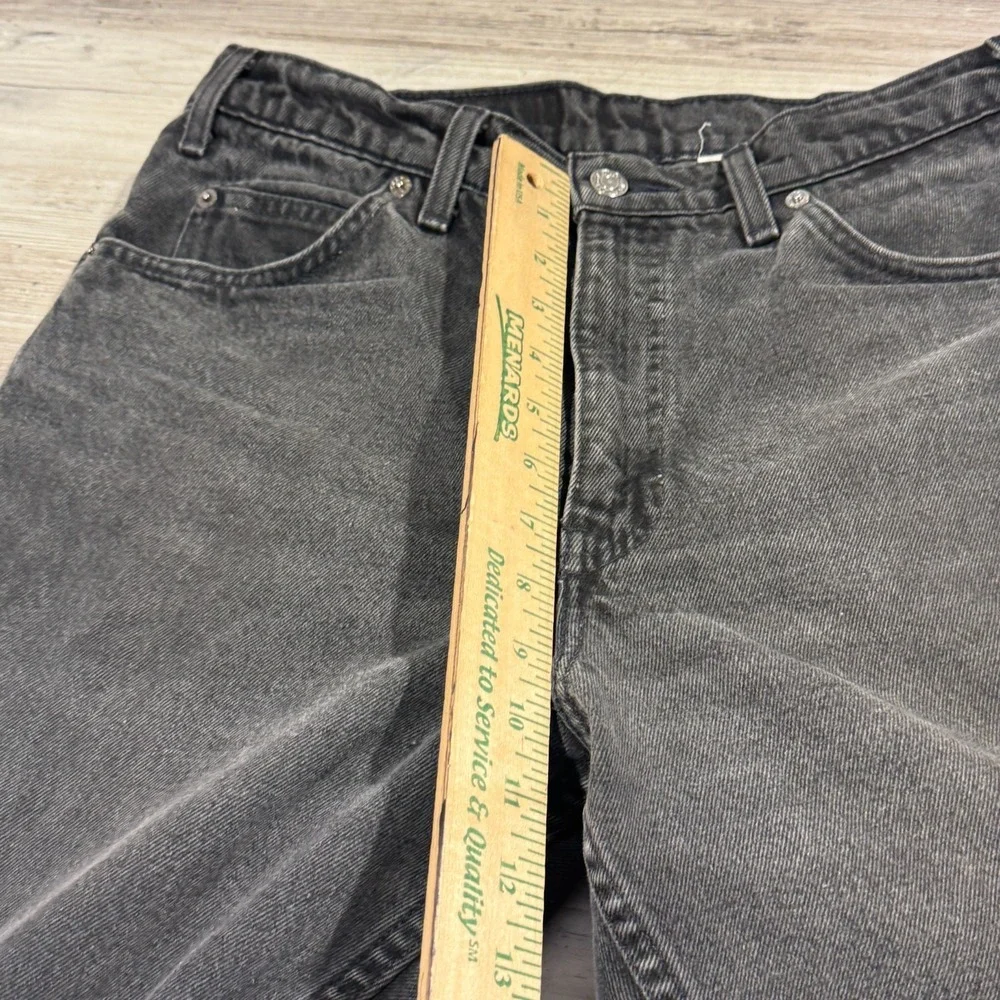 VTG Levi's 550 Jeans Men 32x32 Orange‎ Tab Black Relaxed Fit 90s *READ*